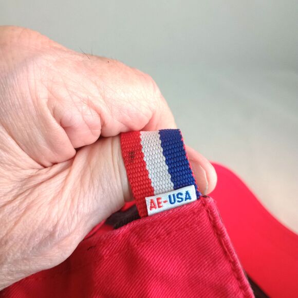 American Eagle Outfitters USA Baseball Cap Hat Adjustable Strapback Unis 6 Panel - Picture 4 of 6